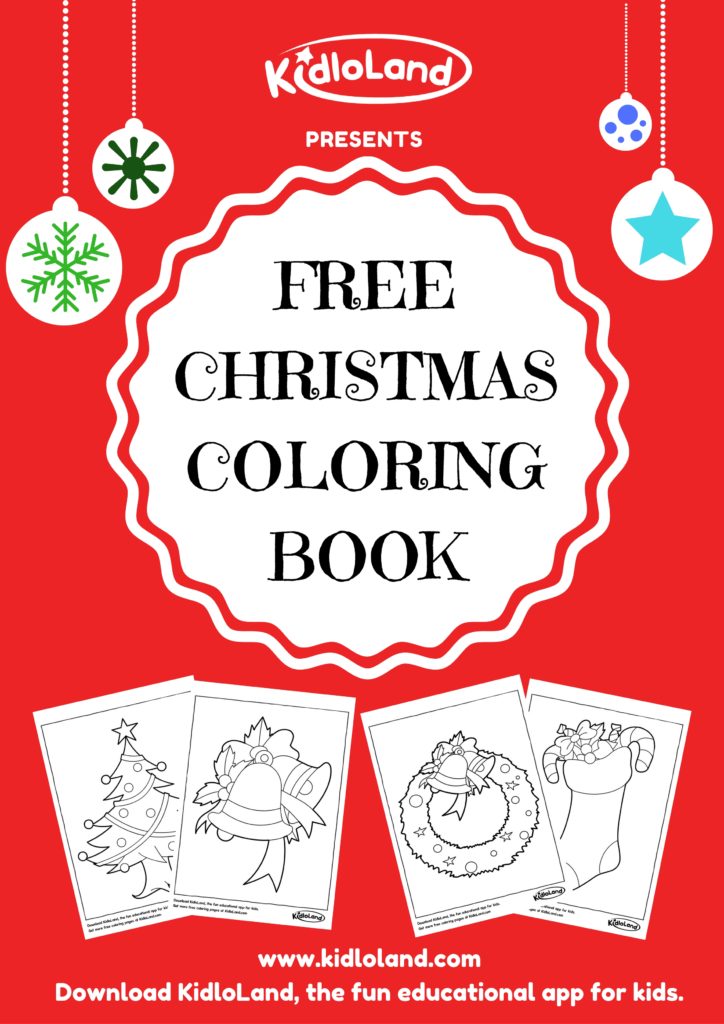 FREE CHRISTMAS COLORING BOOK - KidloLand