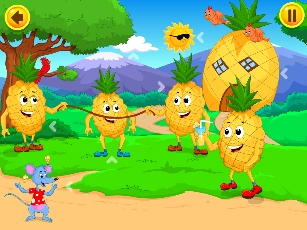 pineapple and fruit games