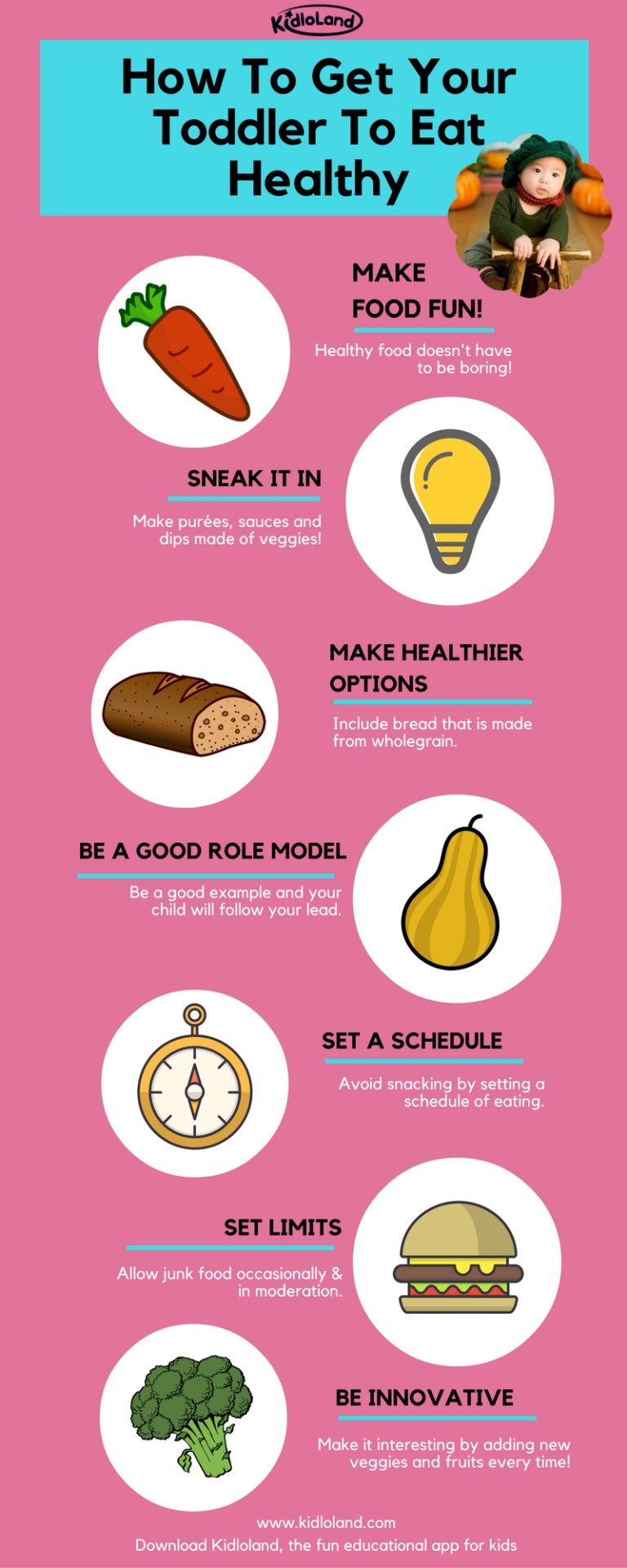 How To Get Your Toddler To Eat Healthy Food - KidloLand