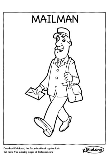 mailman printable coloring pages - photo #27