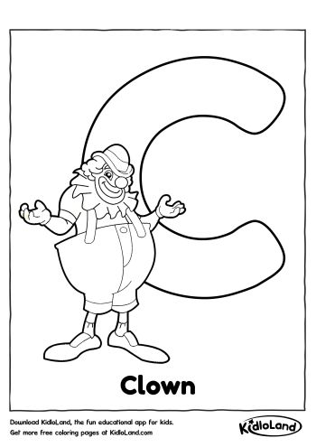 Download Free Alphabet Coloring C and educational activity worksheets