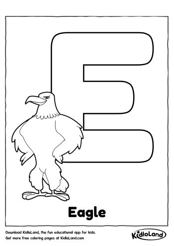 Download Free Alphabet Coloring E and educational activity ...