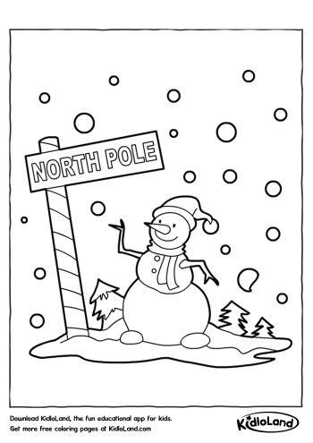 Snowman_North_Pole_Coloring_Page_kidloland