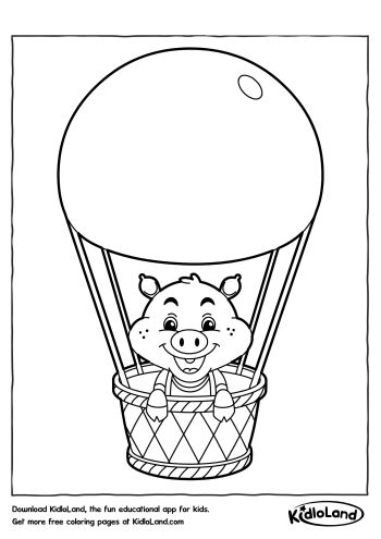 Pig_in_a_Balloon_Coloring_Page_kidloland