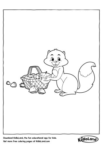 Squirrel_with_nuts_Coloring_Pages_kidloland