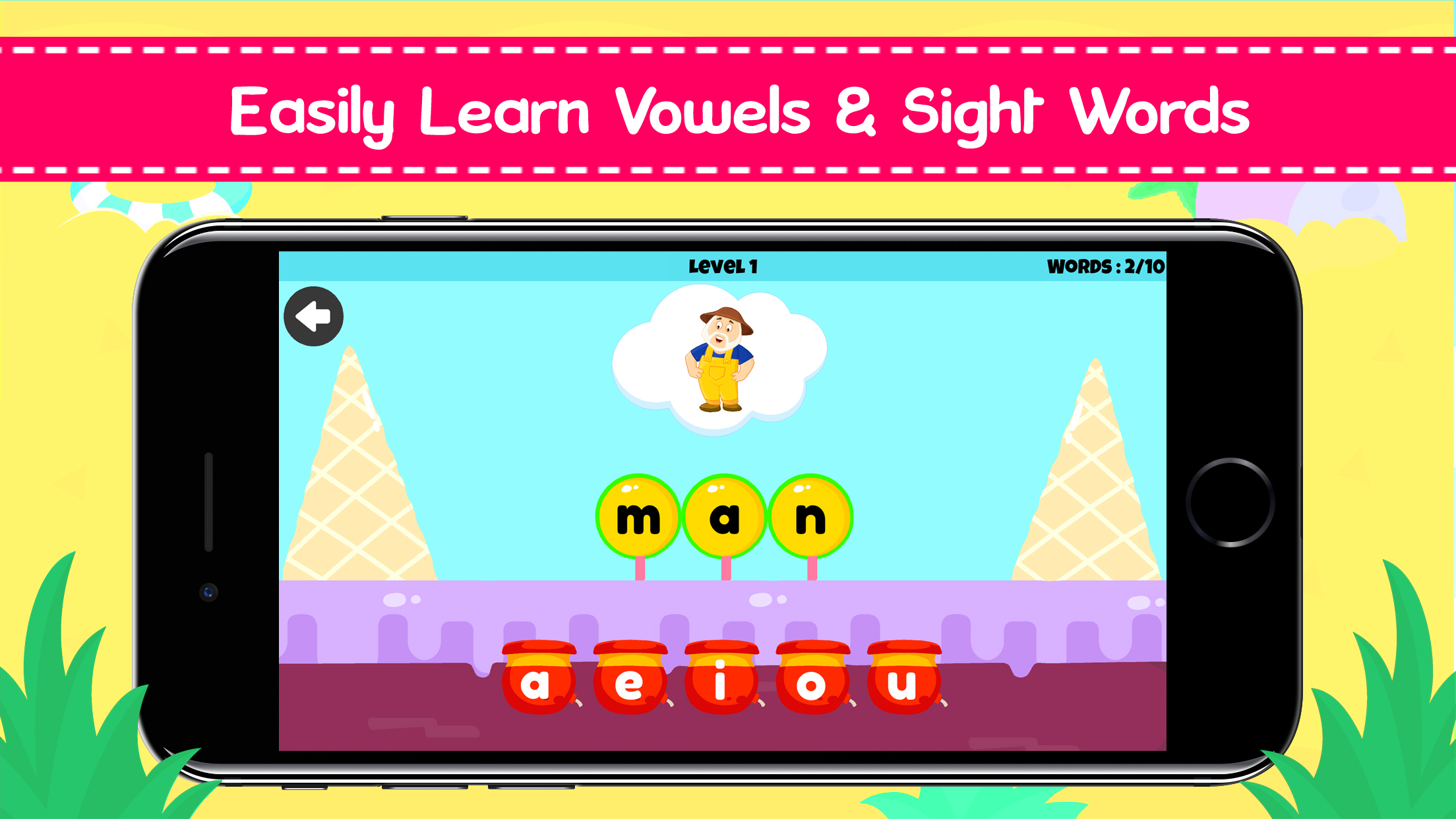 Learn Vowels and Sight Words