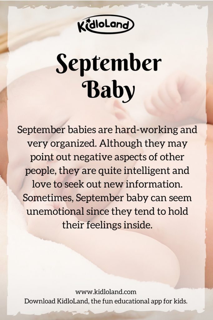 Qu'appelle un bébé de septembre?