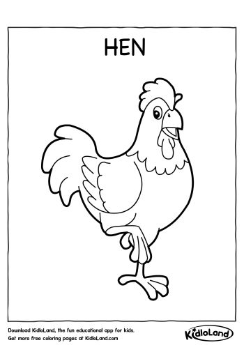 Hen_Coloring_Page_kidloland