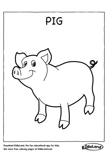 Piggy Coloring Pages Printable for Free Download