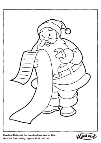 Santas_List_Coloring_Page_kidloland