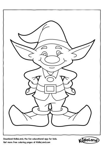 Elf_Coloring_Page_kidloland