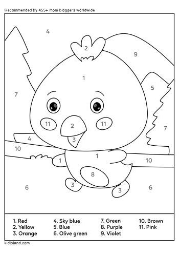 Download Free Color By Number 2 and educational activity worksheets for ...