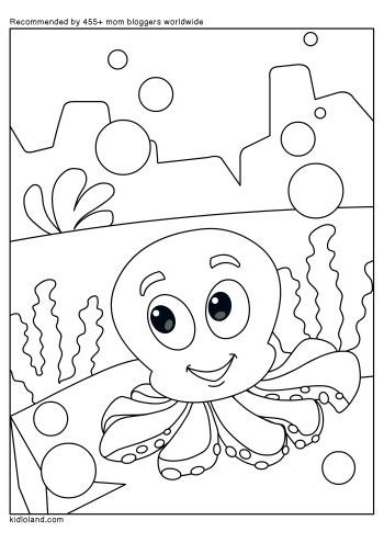 octopus coloring pages for kids  you can print each one