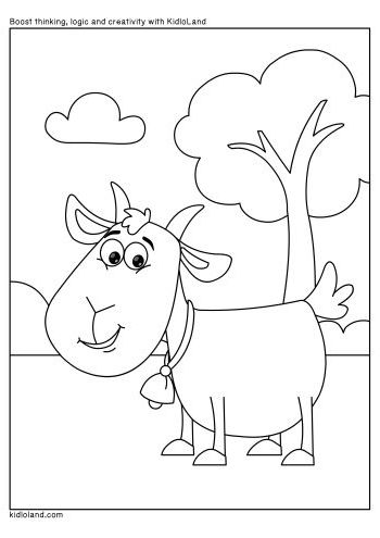 Goat_Coloring_Page_kidloland