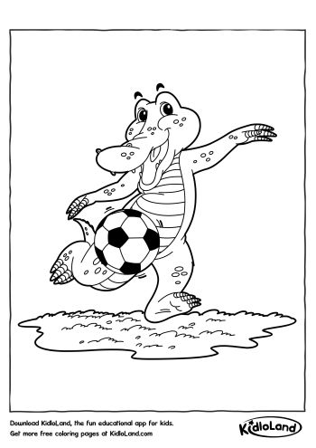 Soccer_Player_Crocodile_Coloring_Pages_kidloland