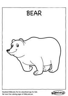 Bear Coloring Page