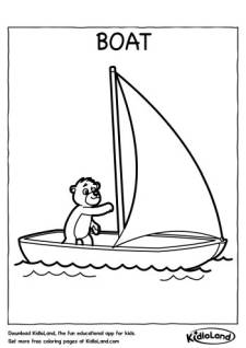 Boat Coloring Page