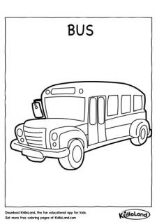 Bus Coloring Page