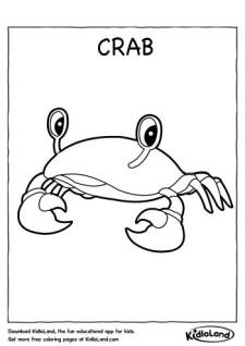 Crab Coloring Page