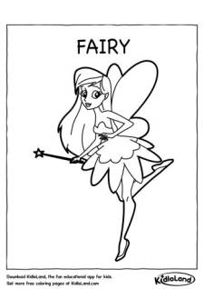 Fairy Coloring Page