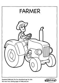 Farmer Coloring Page