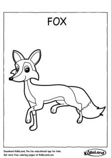 Fox Coloring Page