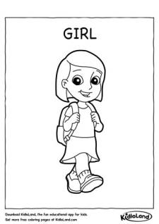 Girl Coloring Page