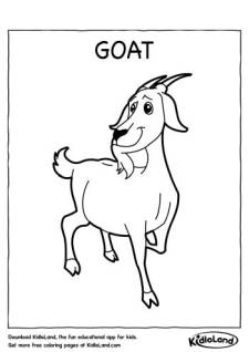 Goat Coloring Page