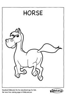 Horse Coloring Page