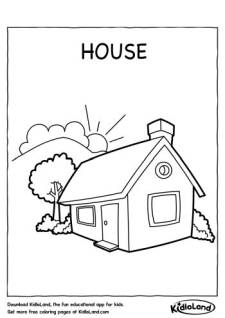 House Coloring Page