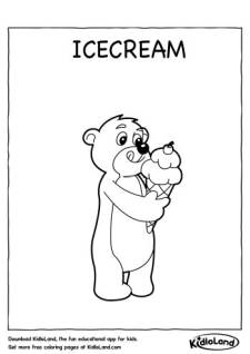 Icecream Coloring Page