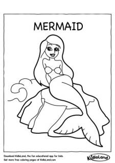 Mermaid Coloring Page