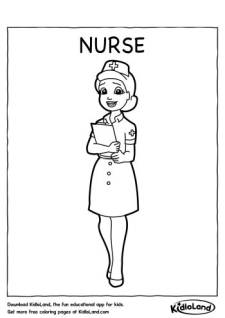 Nurse Coloring Page