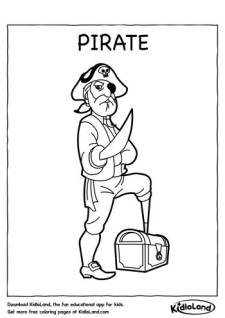 Pirate Coloring Page