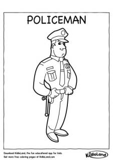 Policeman Coloring Page