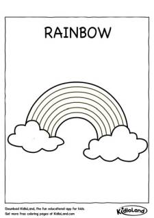 Rainbow Coloring Page