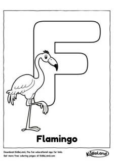 Alphabet F Coloring Page