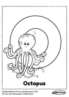 Alphabet O Coloring Page