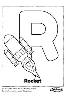 Alphabet R Coloring Page