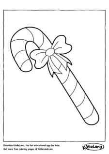 Candy Cane Coloring Page