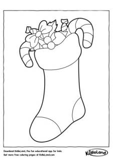 Stocking Coloring Page