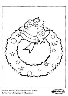 Wreath Coloring Page