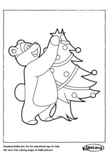 Decor Christmas Tree Coloring Page