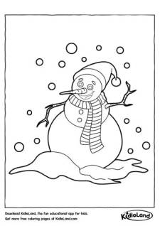 Snowman Coloring Page