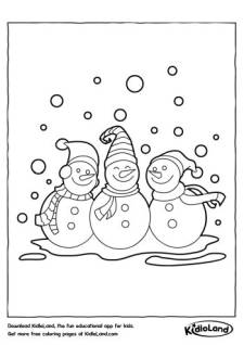 Snowmen Coloring Page