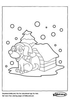 Dog House Coloring Page