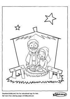 Birth of Jesus Coloring Page