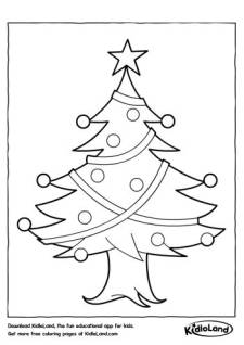 Christmas Tree Coloring Page