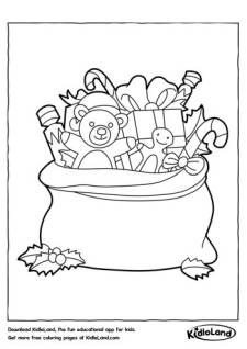 Gift bag Coloring Page