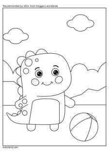 Dino Coloring Page